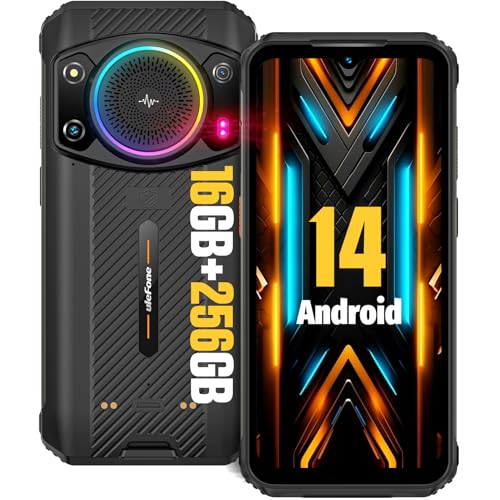 Ulefone Armor 21 Outdoor Handy 2024 9600mAh Android 14, 16GB+256GB/2TB SD Octa-Core G99 122dB 64MP Nachtsicht 120Hz 6.58” FHD+ IP68 Smartphone ohne vertrag 4G Dual SIM NFC 2 Jahre Garantie von Ulefone