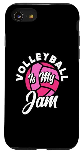 Hülle für iPhone SE (2020) / 7 / 8 Volleyball Ist Mein Jam Pink Ball Stil von Ultimative Volleyball-Geschenke Für Spieler Fans