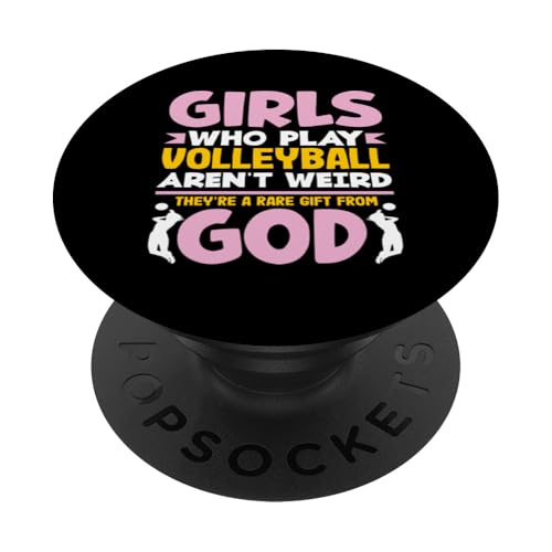 Volleyball Mädchen Geschenk Gottes Selten PopSockets Klebender PopGrip von Ultimative Volleyball-Geschenke Für Spieler Fans