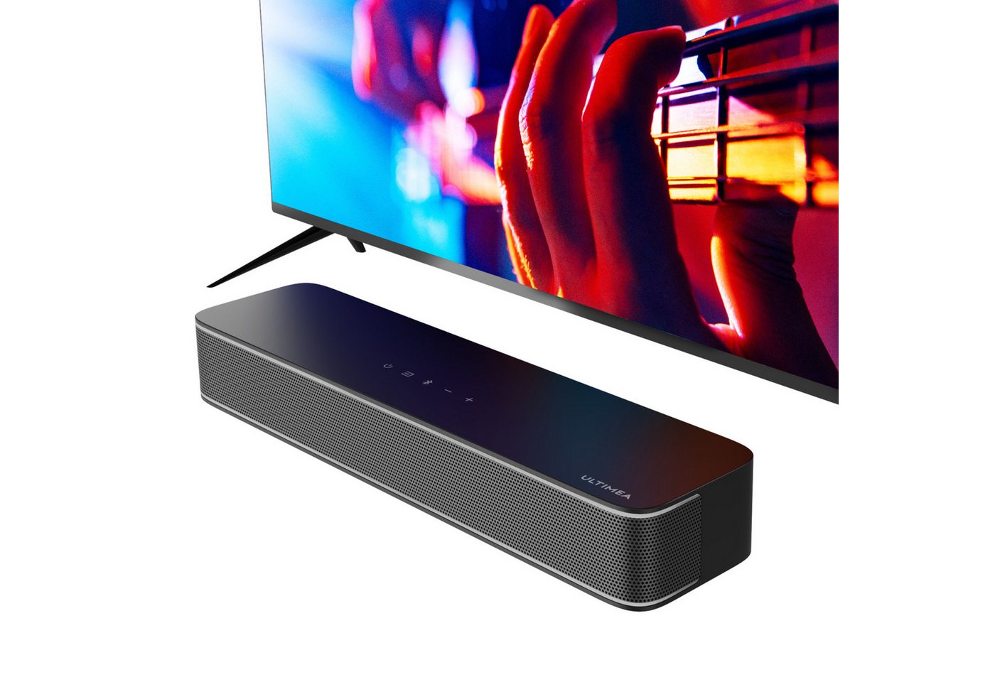 Ultimea Solo B30 Pro Lautsprecher 2.1 Kanal (Bluetooth 5.3, OPT, AUX, USB, 120 W, APP-Steuerung, integrierter Subwoofer, All-in-One-Soundbar) von Ultimea