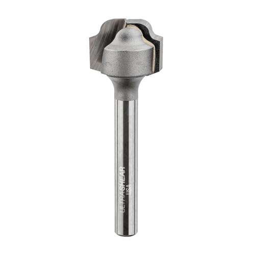 Ultra-Shear Saftrillen-Fräser-Bits, 5/32 Zoll Radius, 1/4-Zoll-Schaft, Hartmetallspitze, 2 Rillen, in den USA hergestellte CNC-Bits für Schneidebrettrillen – US25L15JG von Ultra-Shear