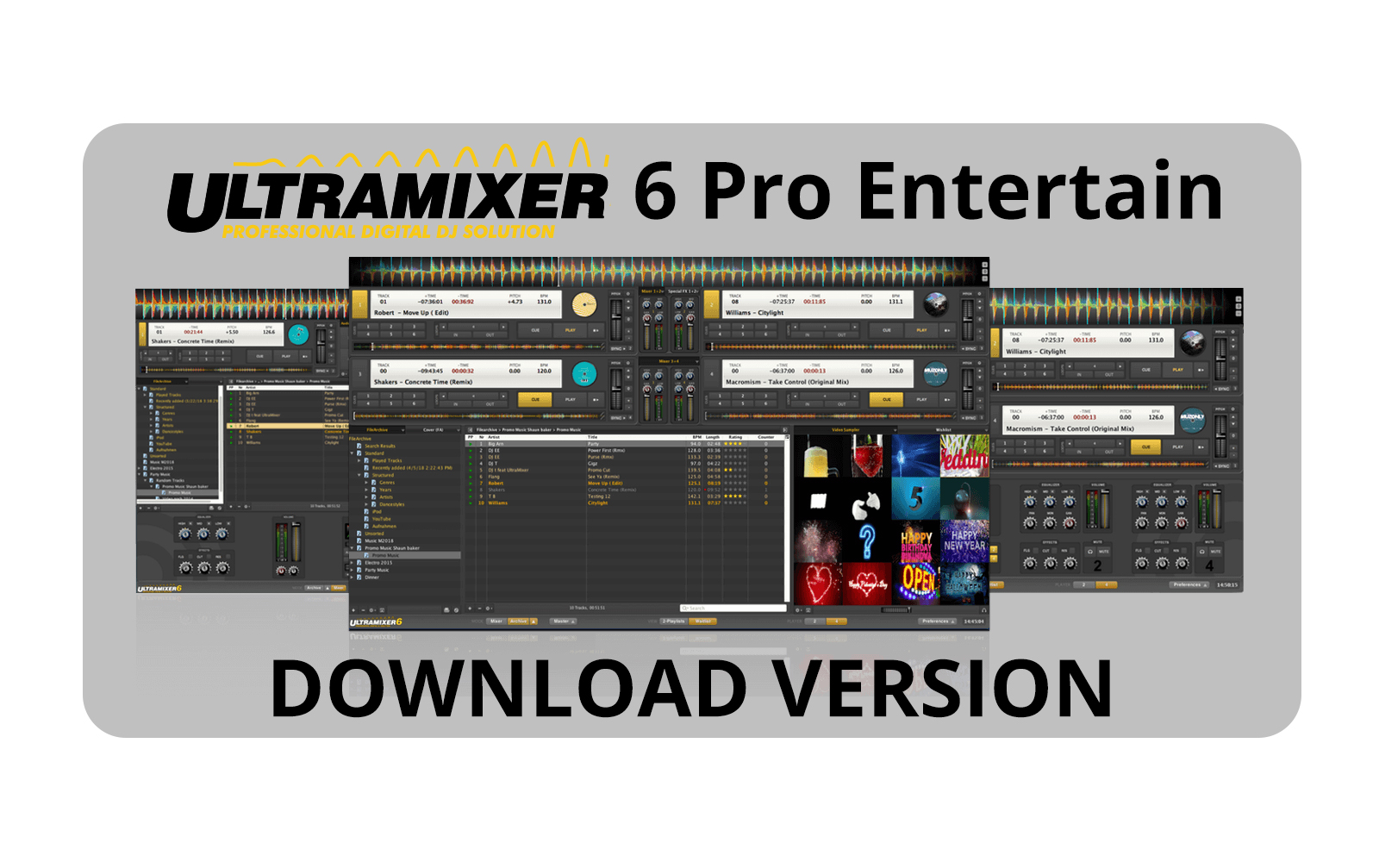 UltraMixer 6 Pro Entertain - Windows Lizenz - Download von UltraMixer