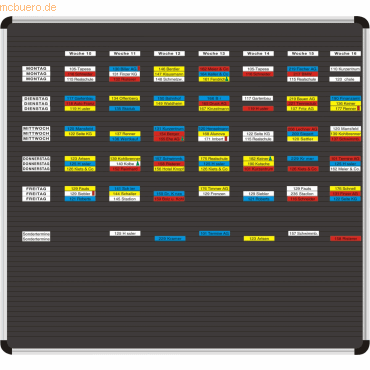 Ultradex Planrecord Stecktafel 72x52cm 38 Steckbahnen von Ultradex