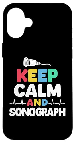 Hülle für iPhone 16 Plus Keep Calm Sonographer Ultrasound Nurse von Ultraschall Design Krankenschweste Ideen