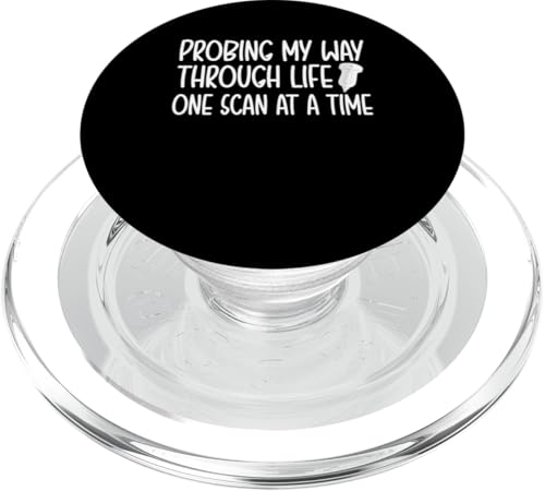 Probing My Way Through Life Sonographer Ultrasound Nurse PopSockets PopGrip für MagSafe von Ultraschall Design Krankenschweste Ideen