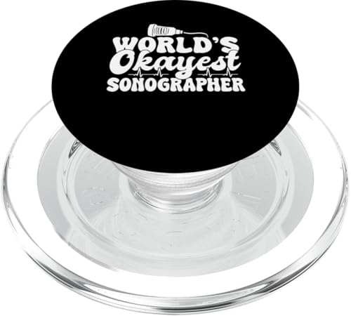 Worlds Okayest Sonographer Ultrasound Nurse PopSockets PopGrip für MagSafe von Ultraschall Design Krankenschweste Ideen