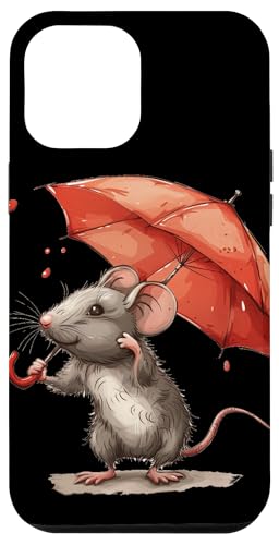 Hülle für iPhone 14 Pro Max Fun-Loving Maus und Regenschirm für Trendsetter von Umbrella Mouse Outfit