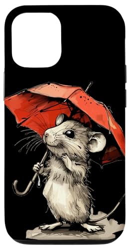 Hülle für iPhone 15 Entzückende Maus mit Regenschirm für glückliche Kostümliebhaber von Umbrella Mouse Outfit