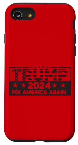 Hülle für iPhone SE (2020) / 7 / 8 Trump 2024 repariert Amerika erneut von Umherschweifender Republikaner