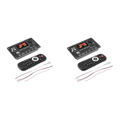 Umsoxhy 2X Farbdisplay MP3 Player Decoder Board 2X40W VerstäRker Anrufaufzeichnung BT Auto FM Radiomodul UnterstüTzung TF USB AUX 3.5 WAV von Umsoxhy