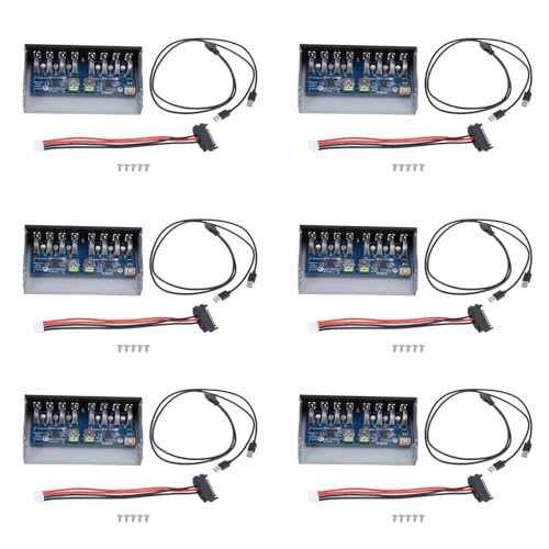 Umsoxhy 6X 19 Poliger USB 3.0-Hub mit 8 AnschlüSsen 5,25 CD ROM Laufwerk Schacht CD ROM Vorderseite für Computer GehäUse von Umsoxhy