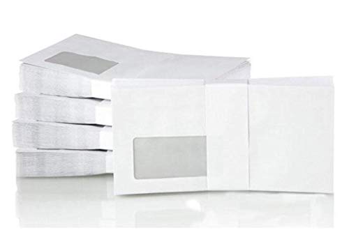 Briefumschläge DIN lang, 70/75 g/qm, mF, weiß, 11x22cm, SK, 1000St von Unbekannt