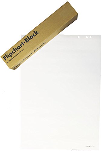 Büroring Flipchartblock 68x99cm blanko/kariert 5 x 20 Blatt pro Block von Unbekannt