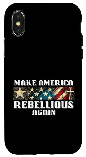 Macht Amerika wieder rebellisch USA Stars & Stripes Hülle für iPhone X/XS von Unbreakable USA USA USA