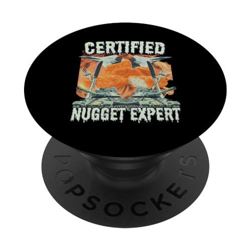 Lustiges zertifiziertes Chicken Nugget Bootleg Hardcore Flames Meme PopSockets mit austauschbarem PopGrip von Unhinged Chicken Nugget Memes