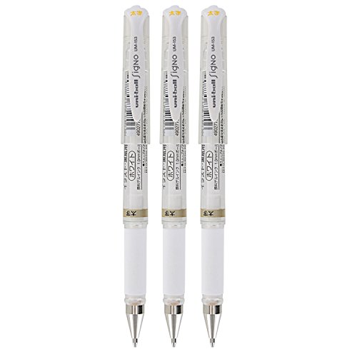 Uni-Ball Signo UM-153 Gel Ink Rollerball Pen, 1.0mm, Broad Point, White Ink by Uni-ball von Uni-Ball