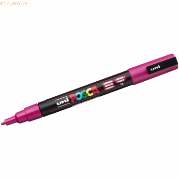 Uni-Ball Fasermaler Uni Posca PC-3M 0,9-1,3mm fuchsia von Uni-Ball