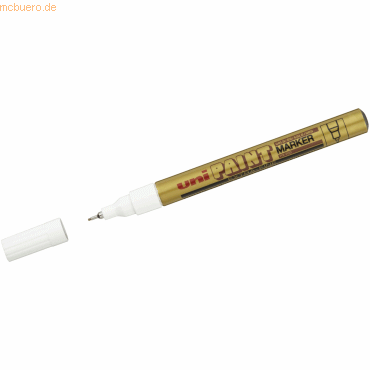 12 x Uni-Ball Lackmarker PX-203 0,8 gold von Uni-Ball