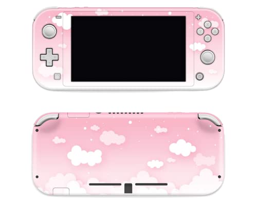 Schutzfolie für Nintendo Switch Lite 3M (für Nintendo Switch Lite 3M, Vinyl) Pastellrosa Himmel Wolken von UniChameleon