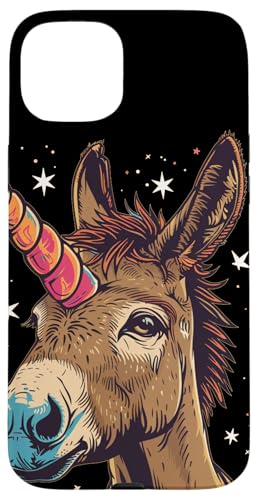 Hülle für iPhone 15 Plus Niedliches magisches Esel-Einhorn-Kostüm von Unicorn Donkey Outfit