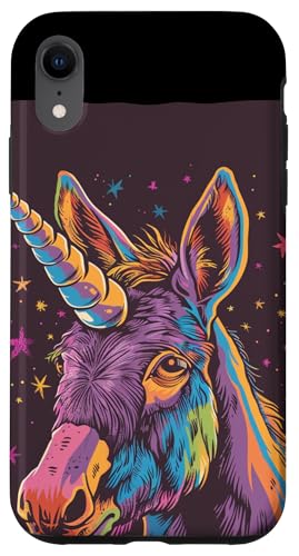 Hülle für iPhone XR Hübsches Esel-Mais-Kostüm von Unicorn Donkey Outfit