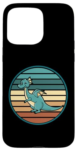 Hülle für iPhone 15 Pro Max Kinder #18 Cute Cartoon Drache Retro Vintage von Unicorn Fantasy Creatures by LEA