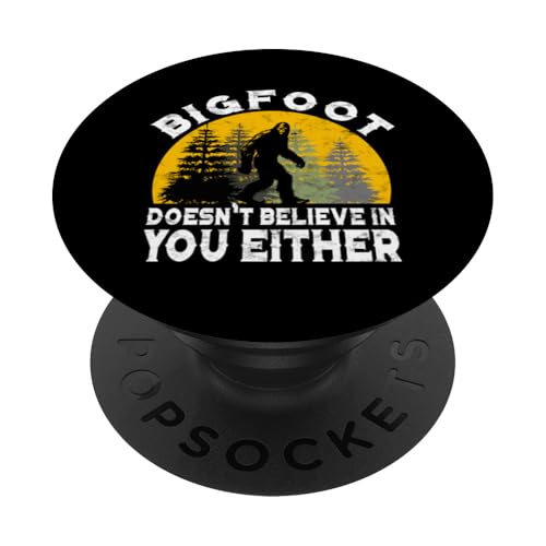 Bigfoot Cryptid Cryptozoology Sasquatch Bigfoot PopSockets Klebender PopGrip von Unique Bigfoot Gifts for Men and Women