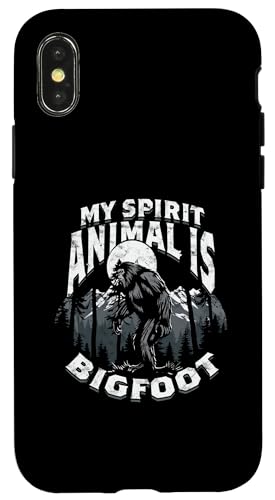 Hülle für iPhone X/XS Bigfoot Cryptid Cryptozoology Sasquatch Bigfoot von Unique Bigfoot Gifts for Men and Women