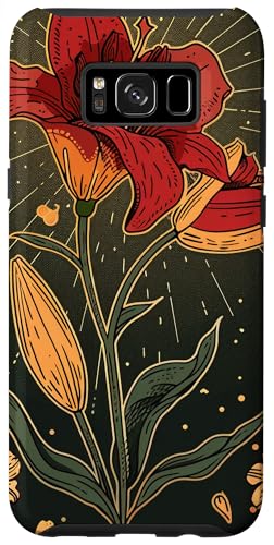 Hülle für Galaxy S8+ Celestial Tarotkarte Kunst Lilie Blume von Unique Floral Tarot Card Gifts