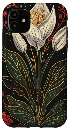 Hülle für iPhone 11 Hosta Flower Witchy Tarotkarte von Unique Floral Tarot Card Gifts