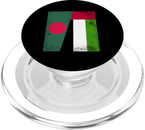 Bangladesch VAE Halbflagge Bangladesch Emirate Freundschaft PopSockets PopGrip für MagSafe von United Arab Emirates Design Love UAE Flag