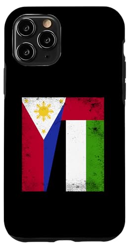 Hülle für iPhone 11 Pro Philippinen VAE Halbflagge Philippinische Emirate Freundschaft von United Arab Emirates Design Love UAE Flag