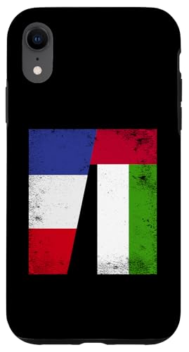 Hülle für iPhone XR Frankreich VAE Halbflagge Französische Emirate Freundschaft von United Arab Emirates Design Love UAE Flag