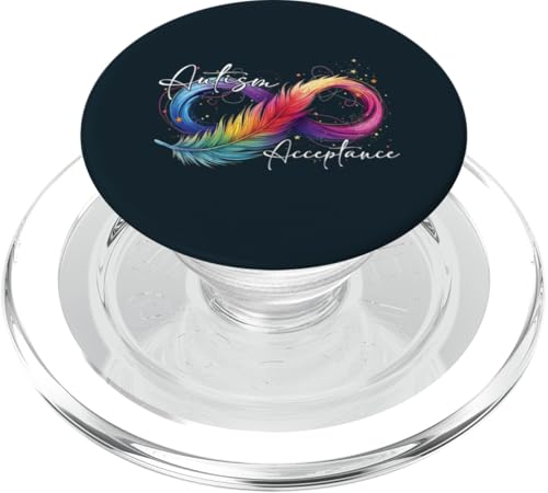 Autismus-Bewusstsein Familie Autistisch Junge Mädchen Autismus Mutter Frauen PopSockets PopGrip für MagSafe von United By Autism Family Apparel.USA