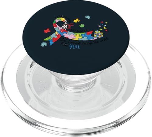 Autismusbewusstsein Ich würde dich nicht ändern autistisches Kind Papa Mama PopSockets PopGrip für MagSafe von United By Autism Family Apparel.USA