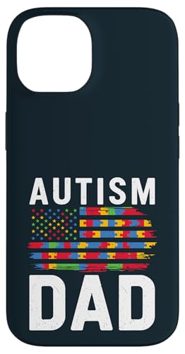 Hülle für iPhone 14 Autismus-Bewusstsein Familie Autistische Kinder USA Flagge Autismus Papa von United By Autism Family Apparel.USA