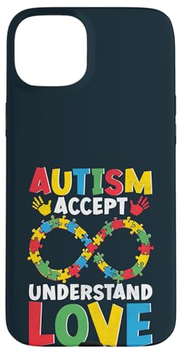 Hülle für iPhone 15 Plus Autismus-Bewusstsein Familie Autistisch Jungen Mädchen Autismus Papa Mama von United By Autism Family Apparel.USA