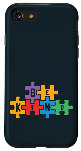 Hülle für iPhone SE (2020) / 7 / 8 Autismus-Bewusstsein Be Kind Autistic Jungen Mädchen Autismus Mama Väter von United By Autism Family Apparel.USA