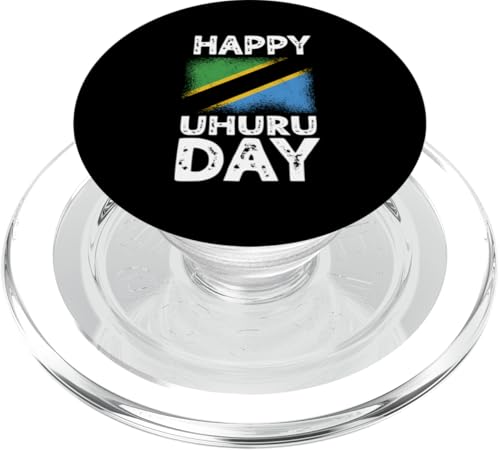 Happy Uhuru Day Independence Day Tansania Tansanian Roots PopSockets PopGrip für MagSafe von United Republic Of Tanzania Tanzanian Flag Design