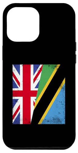 Hülle für iPhone 12 Pro Max Britische Tansania, halbe Flagge, Großbritannien, britische Tansania-Wurzeln von United Republic Of Tanzania Tanzanian Flag Design