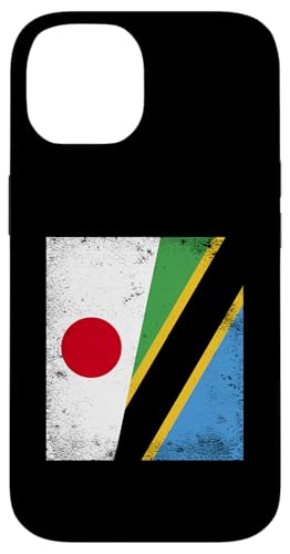 Hülle für iPhone 14 Japan Tansania Halbe Flagge Japanische Tansania-Wurzeln von United Republic Of Tanzania Tanzanian Flag Design