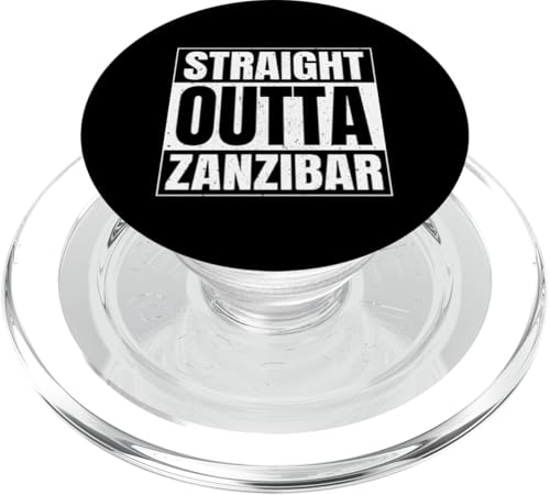 Straight Outta Sansibar Tansania Travel Tansanian Vacation PopSockets PopGrip für MagSafe von United Republic Of Tanzania Tanzanian Flag Design