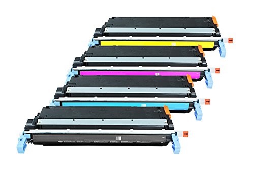 Rebuilt für HP Color Laserjet 5550 N - C9730A bis C9733A - Toner Sparset Black, Cyan, Magenta, Yellow - Für ca. 1 x 13.000 & 3 x 12.000 Seiten (5% Deckung) von United Toner