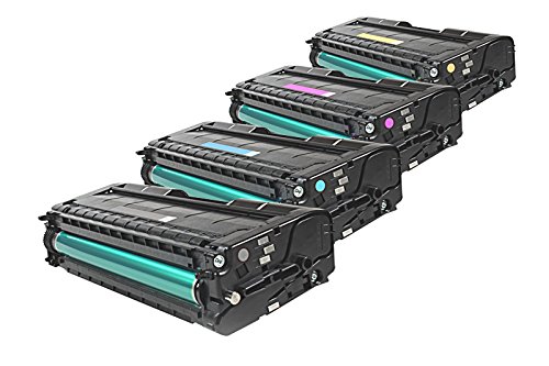 United Toner Rebuilt für Nashuatec SP C 232 SF - 406479-406482 - Toner Sparset Black, Cyan, Magenta, Yellow - Für ca. 1 x 6.500 & 3 x 6.000 Seiten (5% Deckung) von United Toner