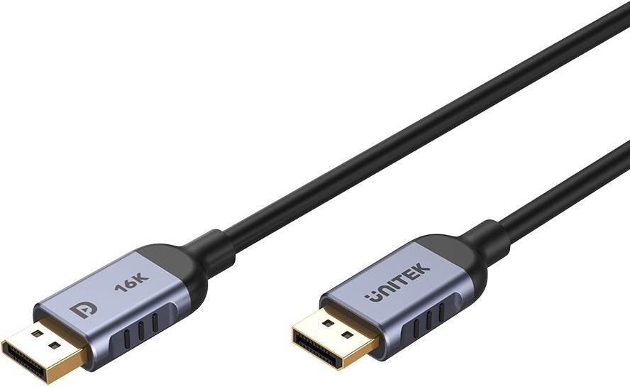 UNITEK C1628GY01-3M DisplayPort-Kabel Schwarz, Grau (C1628GY01-3M) von Unitek