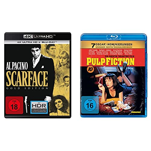 Scarface (1983) - Gold Edition (4K Ultra-HD) (+ Blu-ray 2D) & Pulp Fiction [Blu-ray] von Universal Pictures Germany GmbH