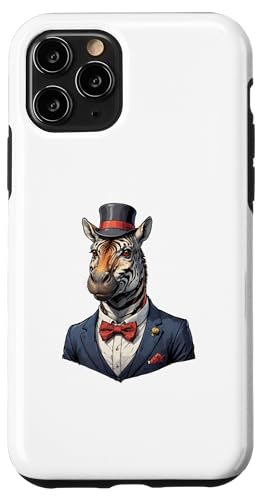 Hülle für iPhone 11 Pro Zebra Elegance: Anzug von UnluckyStore