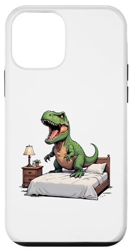 Hülle für iPhone 12 mini Bedtime Buddy: T-Rex im Bett von UnluckyStore