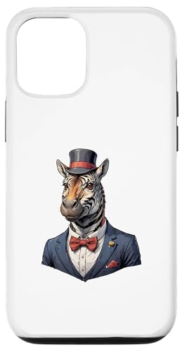 Hülle für iPhone 13 Pro Zebra Elegance: Anzug von UnluckyStore