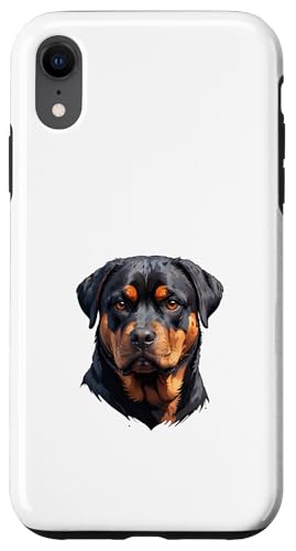 Hülle für iPhone XR Dynamic Guardian: Rottweiler-Silhouette von UnluckyStore